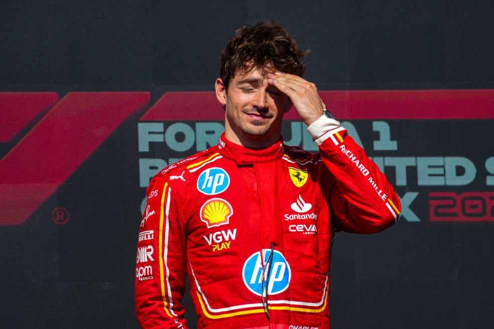 Charles Leclerc vence GP dos EUA da F1 em 2024 — Foto: Alessio Morgese/NurPhoto via Getty Images