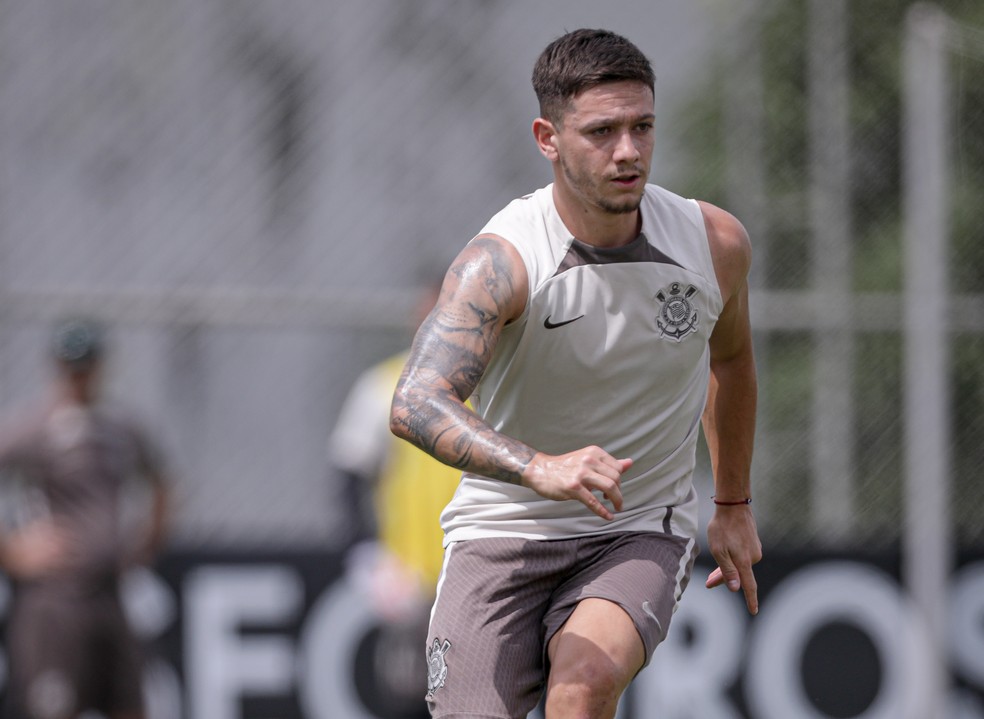 Rodrigo Garo em treino do Corinthians — Foto: Rodrigo Coca/Agência Corinthians