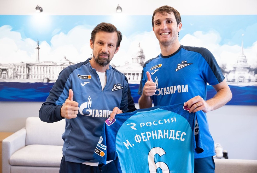 Último clube de Mário Fernandes foi o Zenit — Foto: Divulgação/Zenit