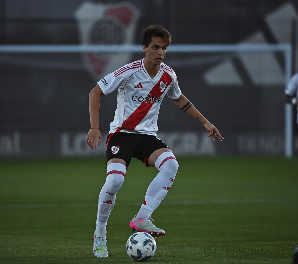 Giorgio Costantini, meia brasileiro da base do River Plate — Foto: Arquivo Pessoal