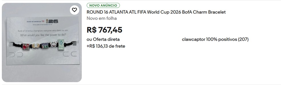 希少❗️【FIFA World Cup 2026】ブレスレット【２点set】 Pulseiras da Copa do Mundo: brinde vira febre nas Fan Fests dos