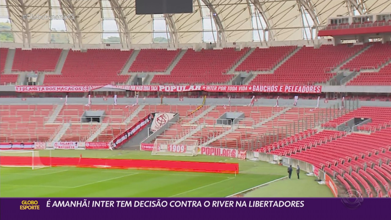 É amanhã! Inter tem decisão contra o River na Libertadores