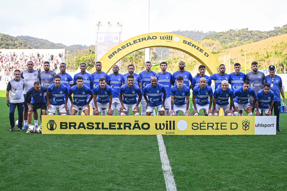 Elenco do Barra - Campeão da Série D 2025 — Foto: Tiago Winter/Barra FC