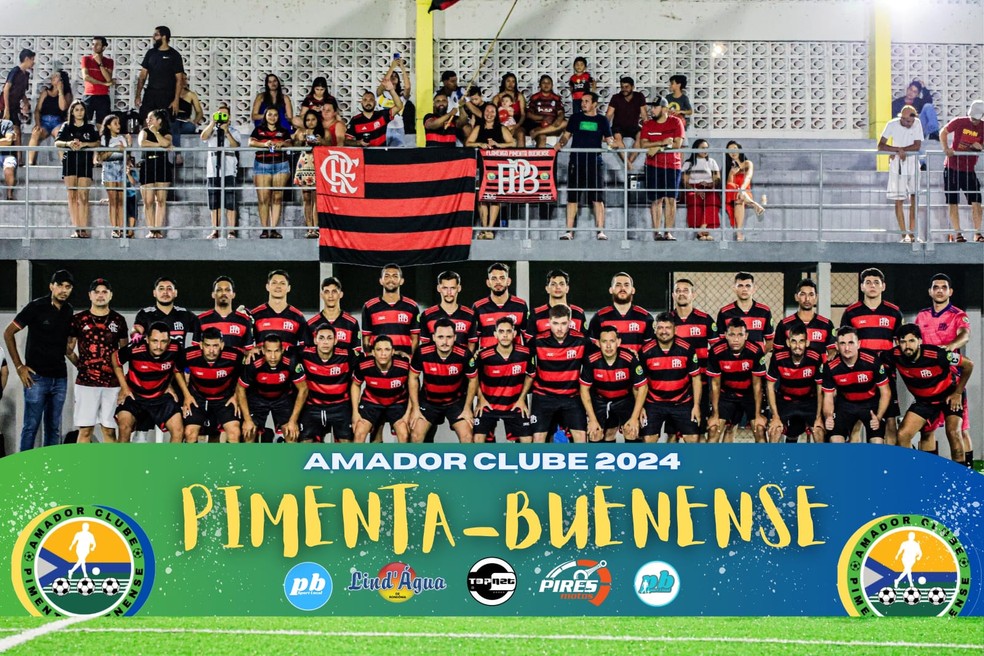 Flamengo de Pimenta Bueno em disputas do Amador Clubes — Foto: Diego Rafael/Divulgação