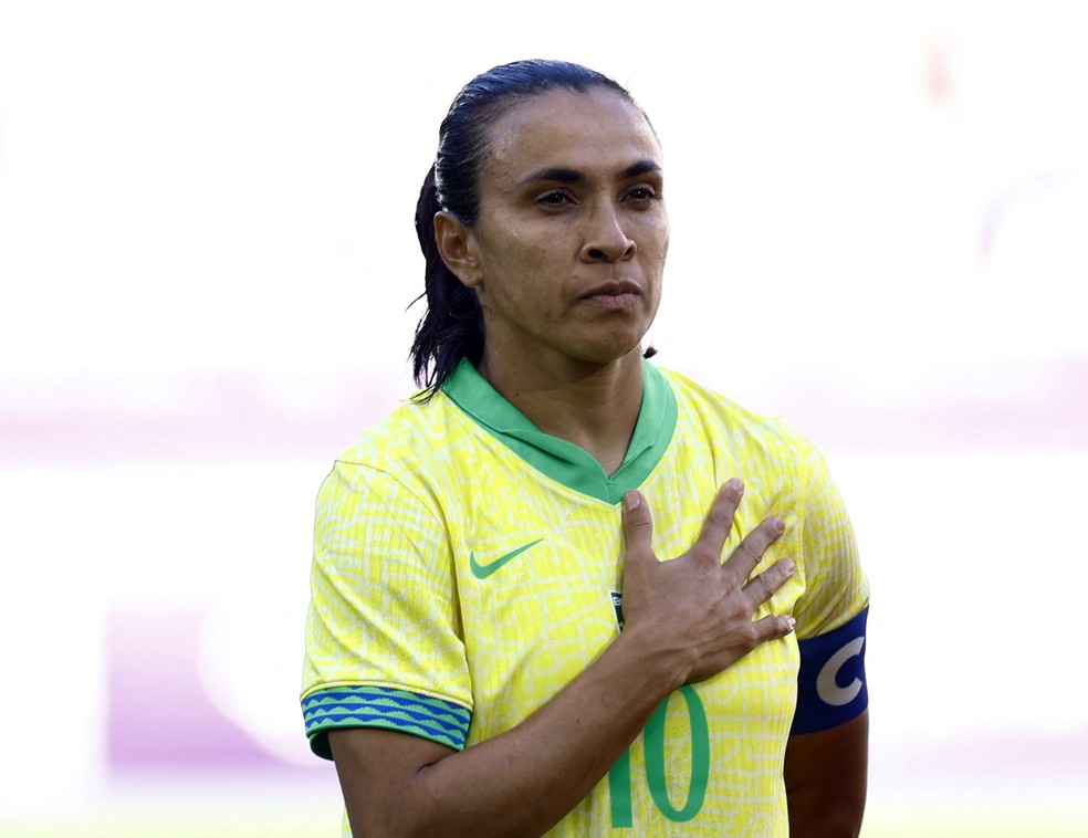 Marta concorreu ao prêmio que tem seu nome, novidade em 2024 — Foto: REUTERS/Susana Vera