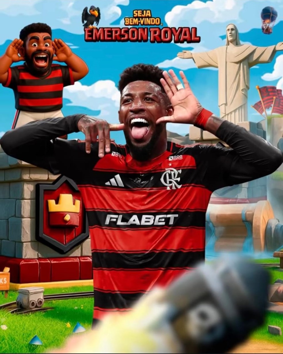Emerson Royal  anunciado pelo Flamengo  Foto: Reproduo / Flamengo