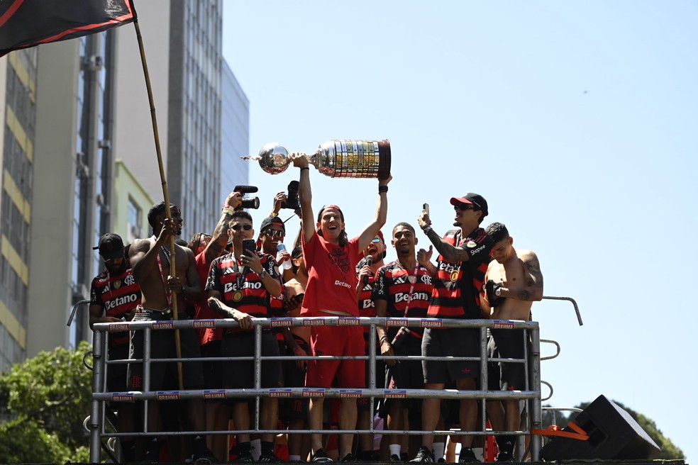 Flamengo no trio elétrico — Foto: André Durão