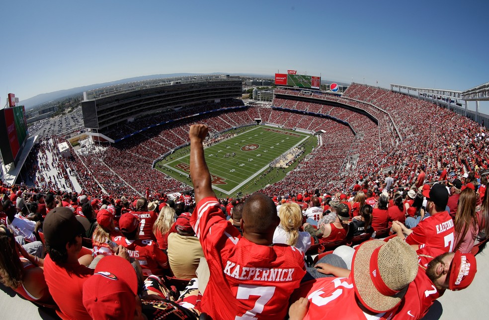 Levi's Stadium é casa do San Francisco 49ers, da NFL — Foto: Ezra Shaw / Getty Images