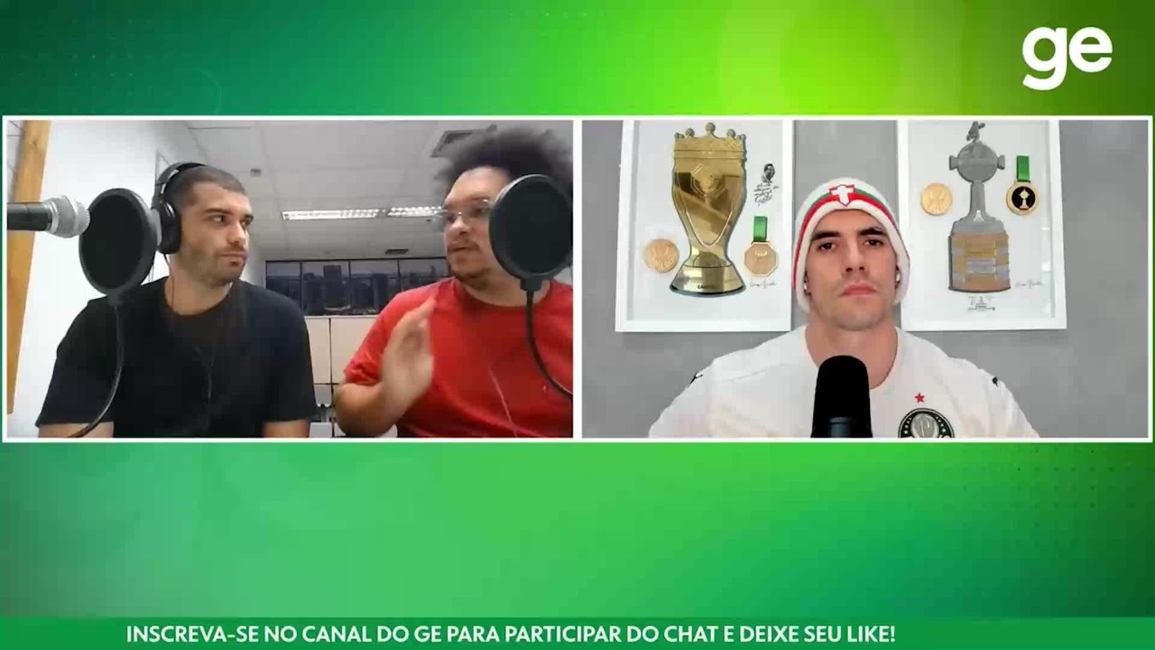 Com Estêvão, quem sai do time: Veiga ou Maurício? Veja debate do ge Palmeiras