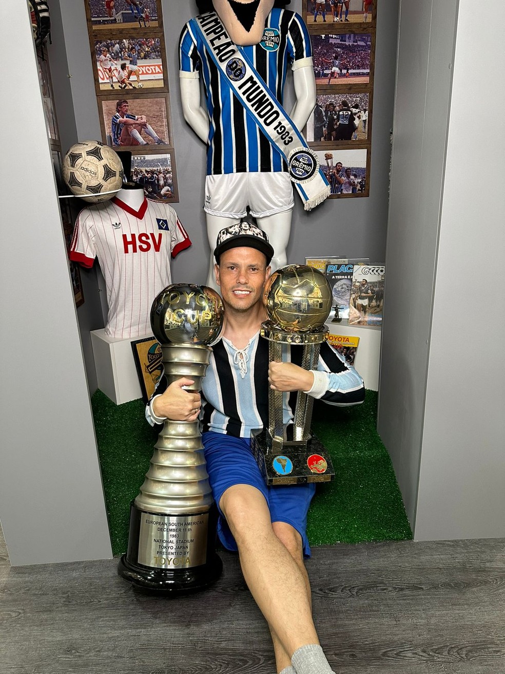 Relíquias do Mundial Grêmio 1983 — Foto: Arquivo pessoal