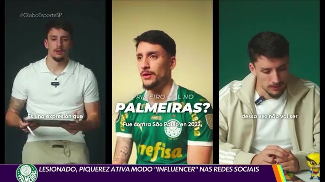 Lesionado, Piquerez ativa modo influencer nas redes sociais