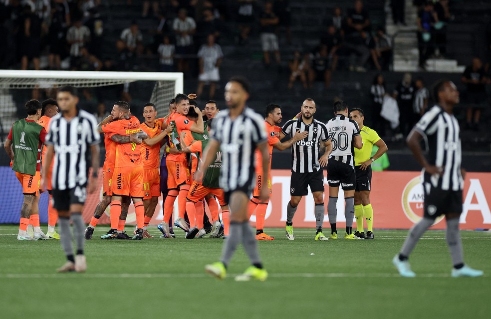 Botafogo foi eliminado da Libertadores pelo Barcelona de Guayaquil em 2026 — Foto: REUTERS/Pilar Olivares