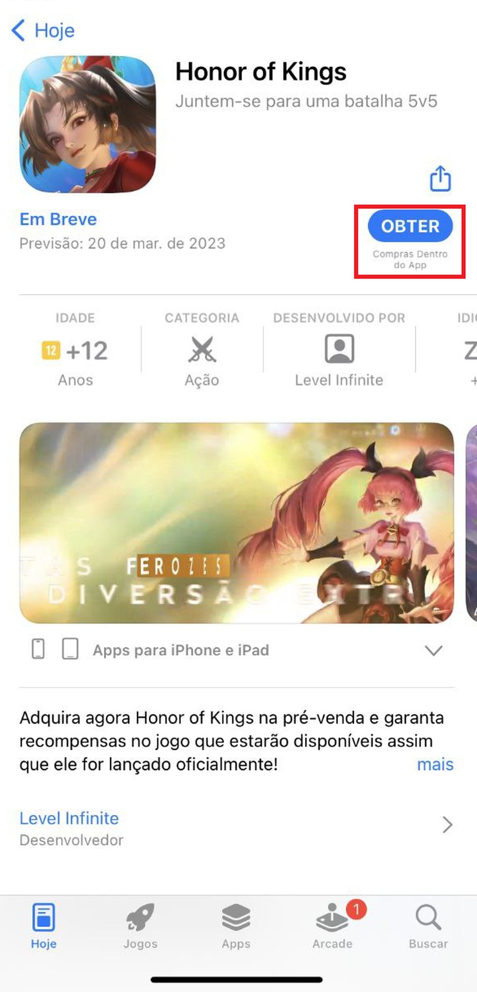 Pré-registro do Honor of Kings liberado no Brasil; veja como fazer