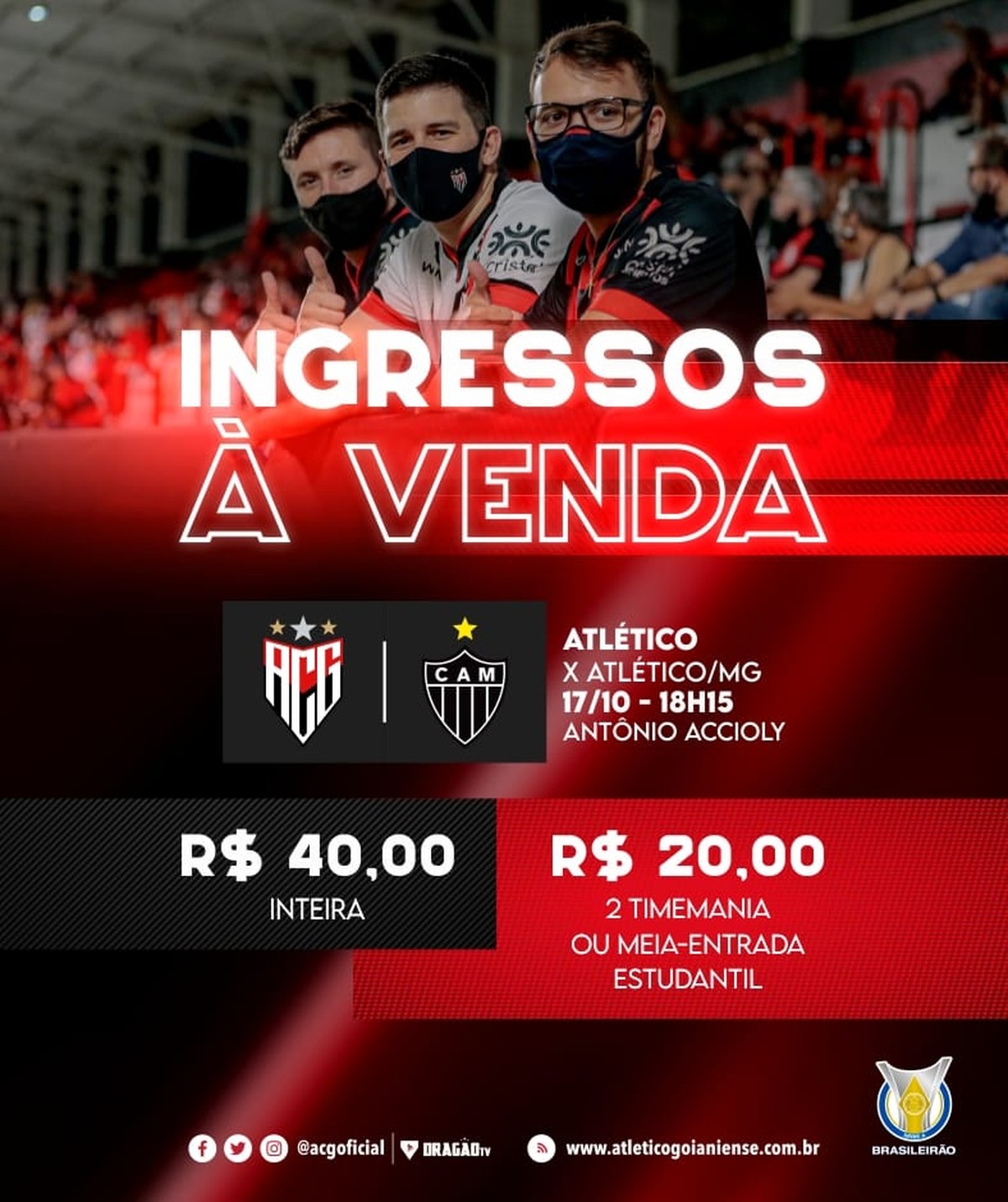 Atlético-GO inicia venda de ingressos para jogo contra o Atlético-MG ...