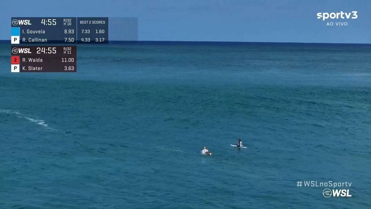 Ian Gouveia recebe conselho do pai para vencer Kelly Slater