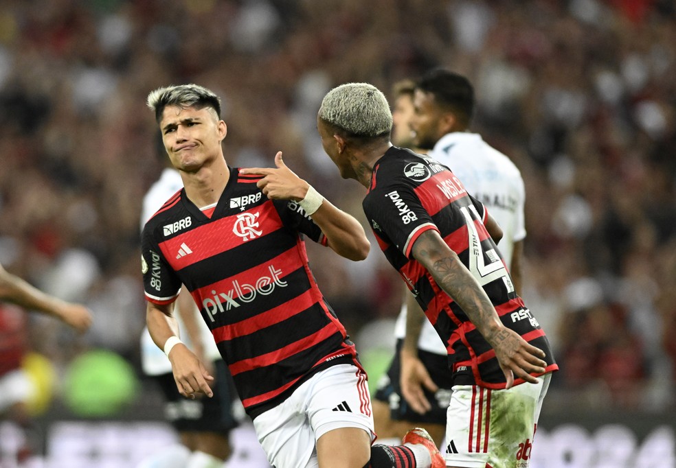 Luiz Araújo comemora gol contra o Grêmio — Foto: André Durão