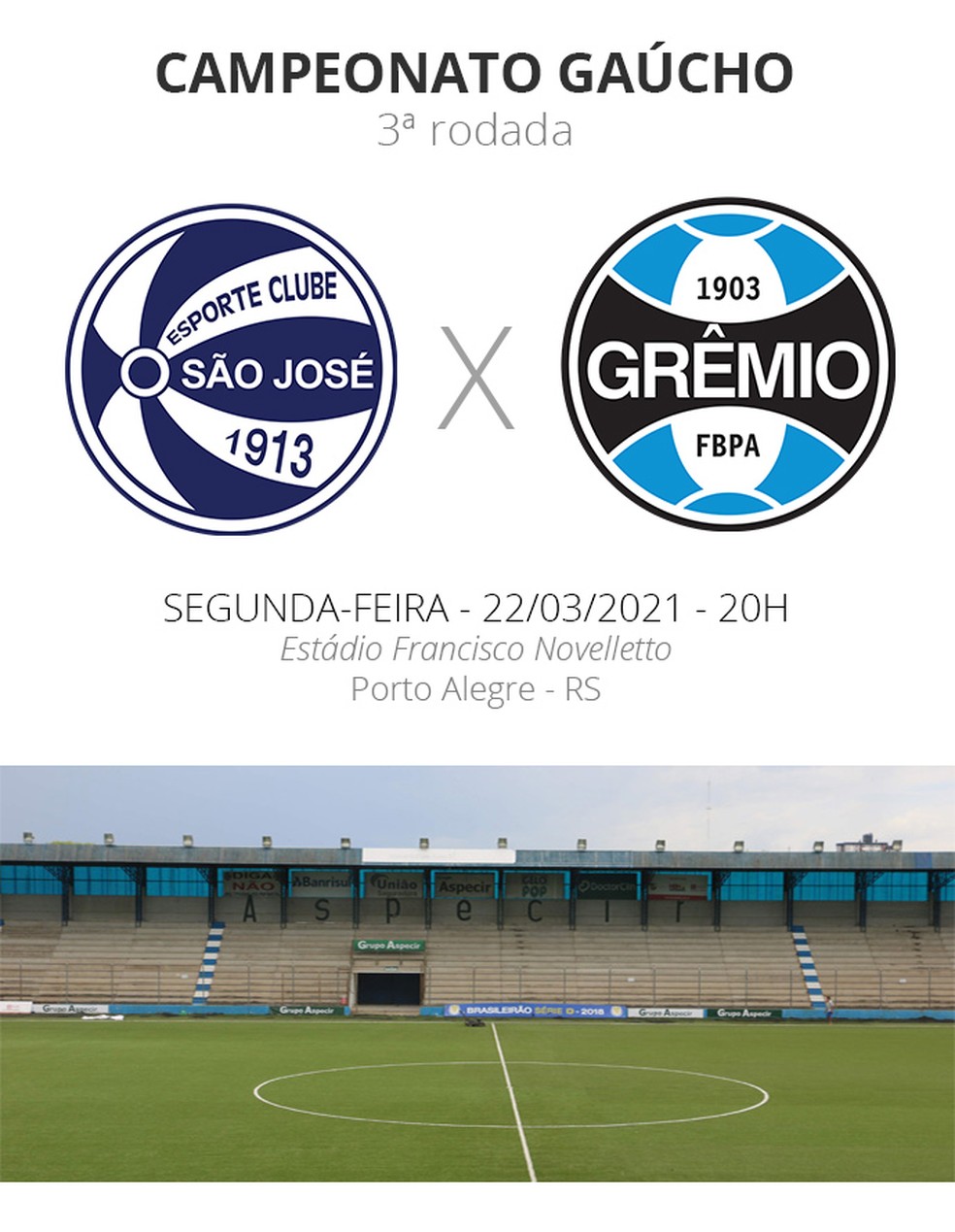 São José x Grêmio ao vivo e online, onde assistir, que horas é, escalação e  mais da semifinal do Gauchão sub-20