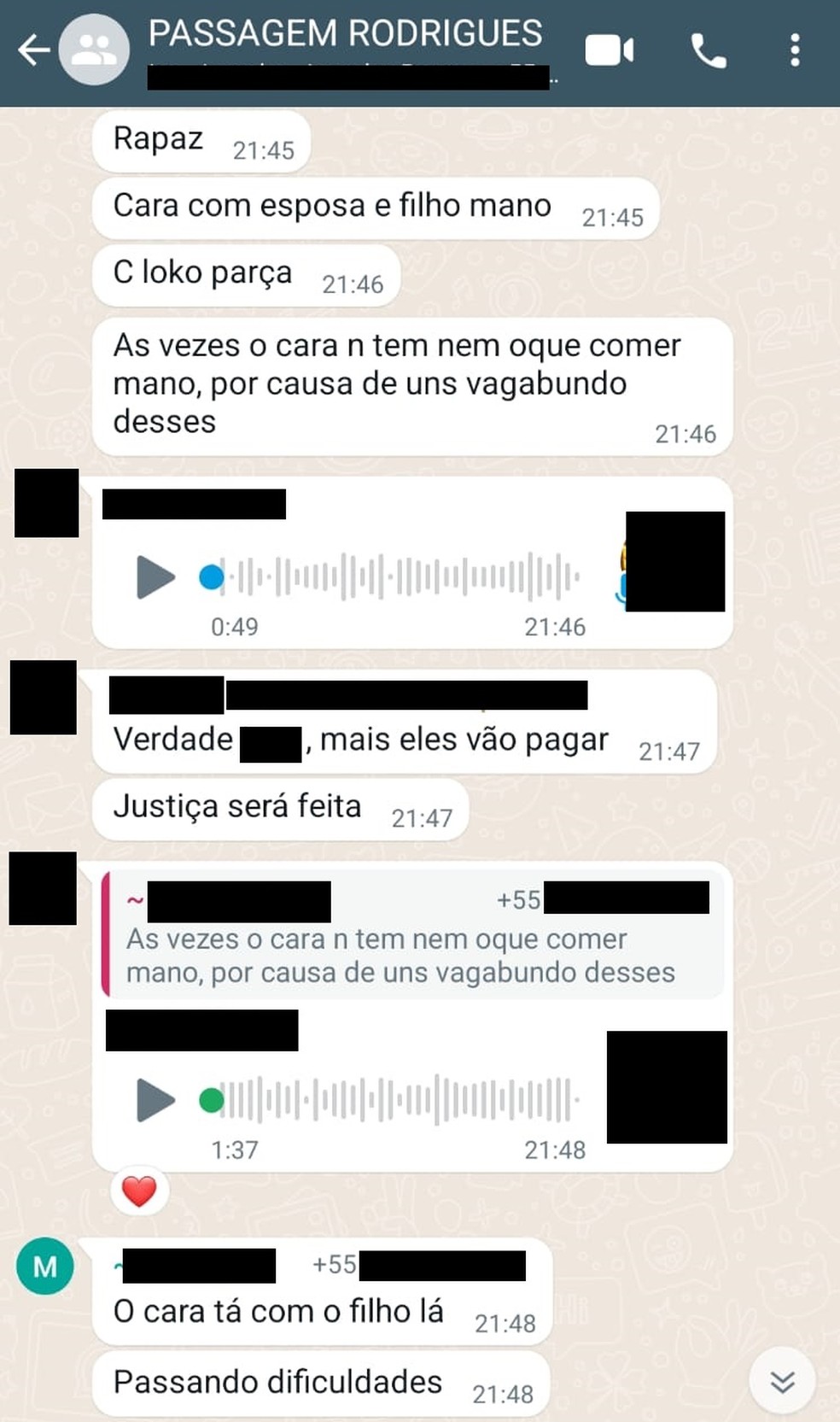 Jogadores do Campinense reclamam da diretoria — Foto: Reprodução