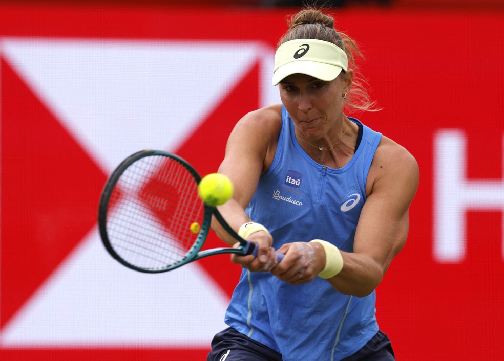 Bia Haddad na estreia do WTA 500 de Queen's — Foto: Reuters