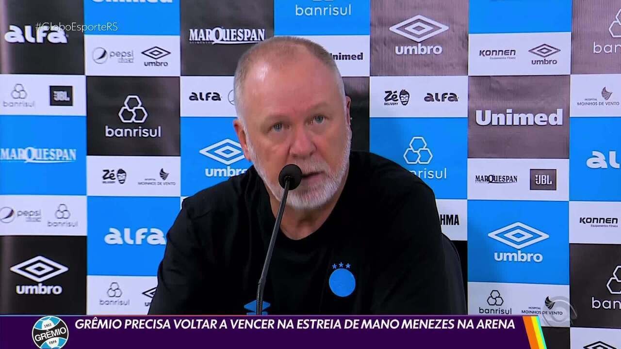 DE MAL COM O TIME! Mano tenta reconciliar relação entre torcida e Grêmio