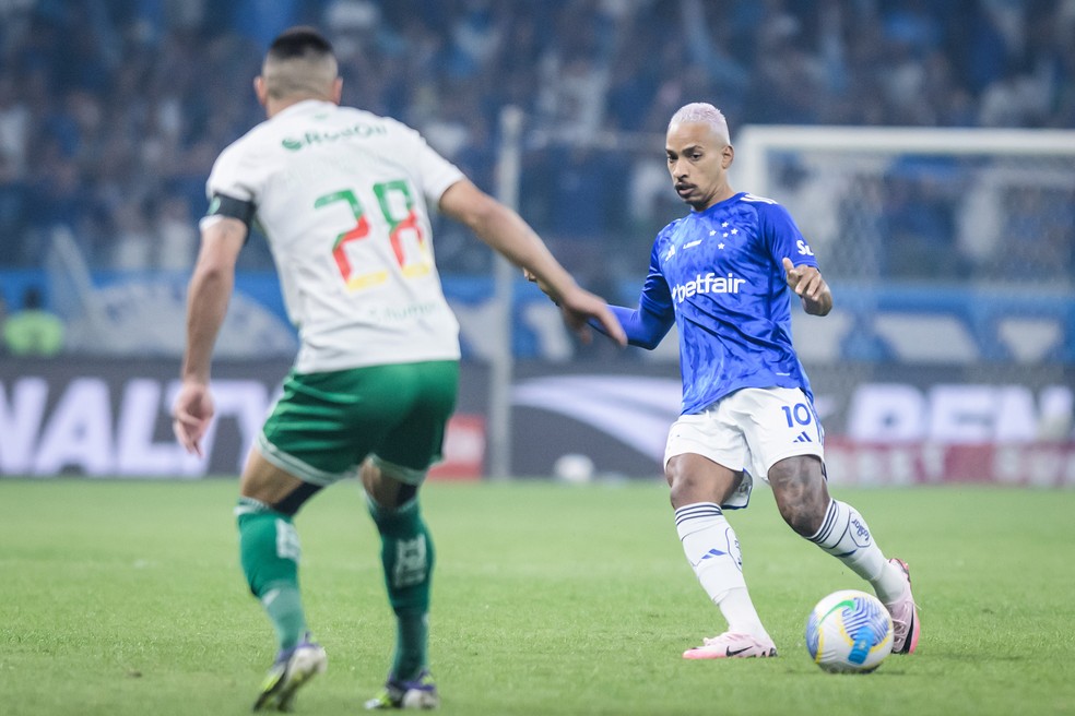 Matheus Pereira; meia; Cruzeiro x Juventude; Brasileirão 2024 — Foto: Gustavo Aleixo/Cruzeiro