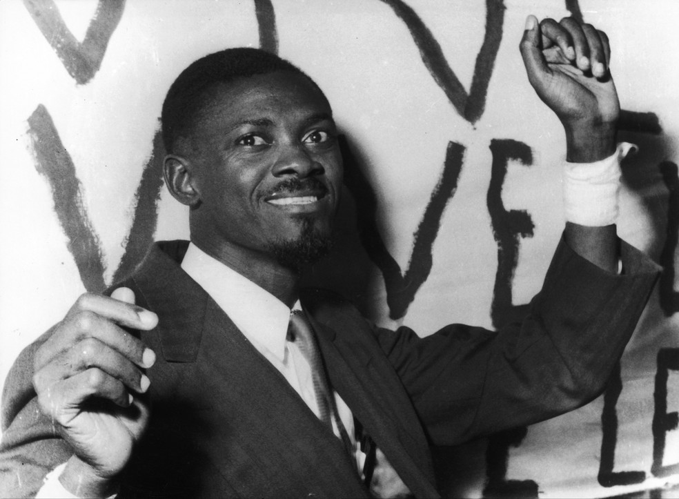 Patrice Lumumba, líder do movimento de independência da RD Congo
