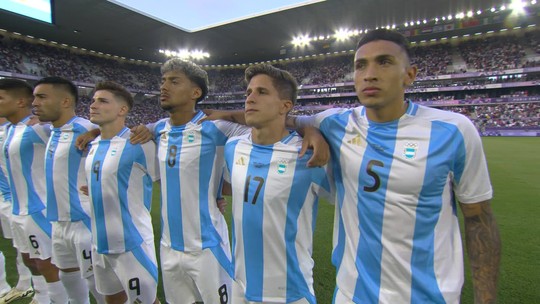 Hino da Argentina é vaiado e atletas brigam no fim,bonus em apostas esportivasjogo com a França - Programa: Jogos Olímpicos Paris 2024 