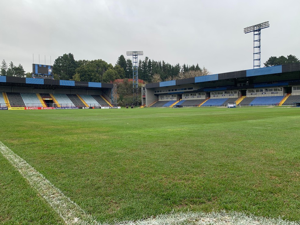 Estádio CAP, do Huachipato, no Chile — Foto: João Victor Teixeira