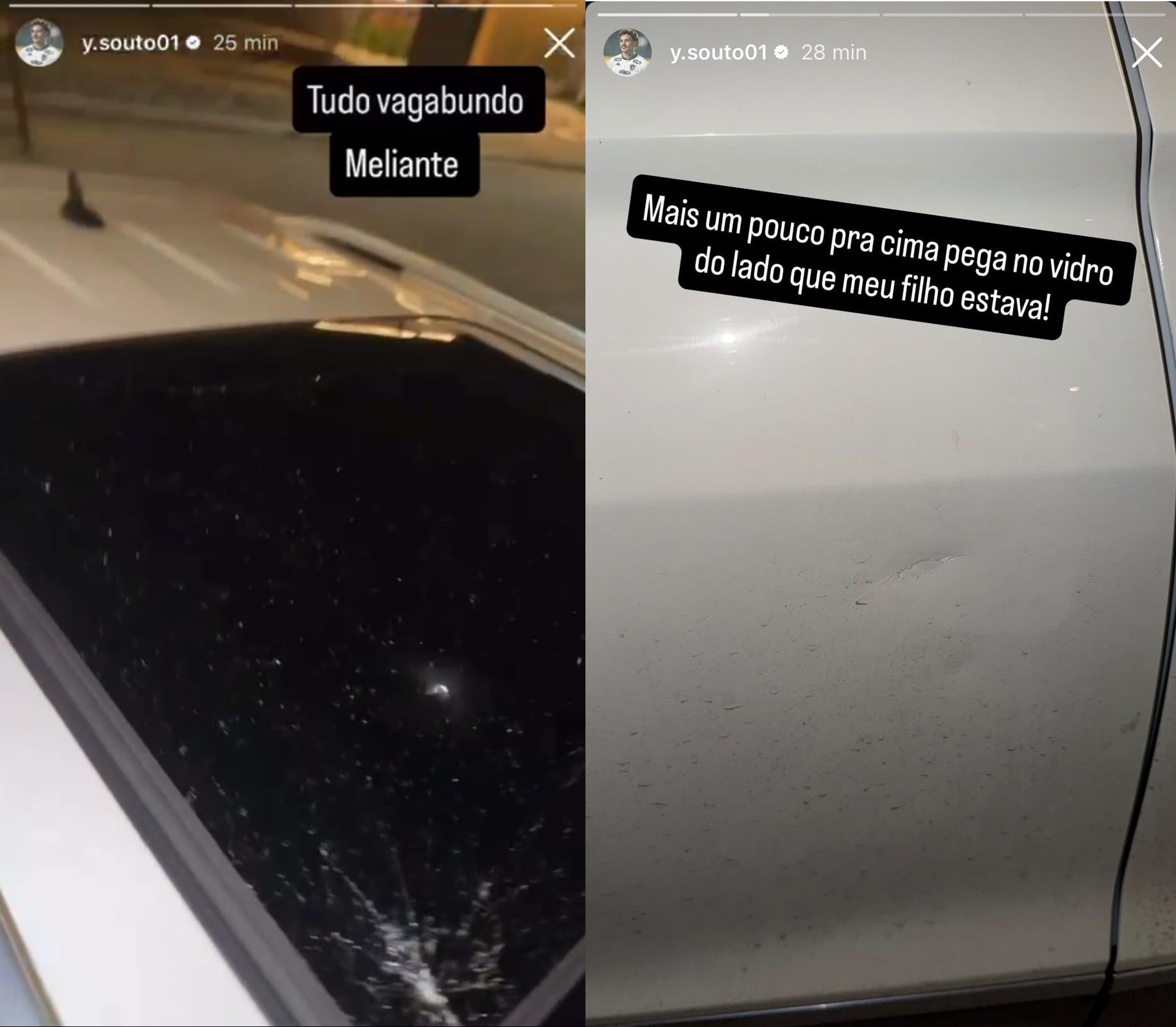 Yan Souto relata vandalismo em carro após empate do Botafogo-PB com o Maringá
