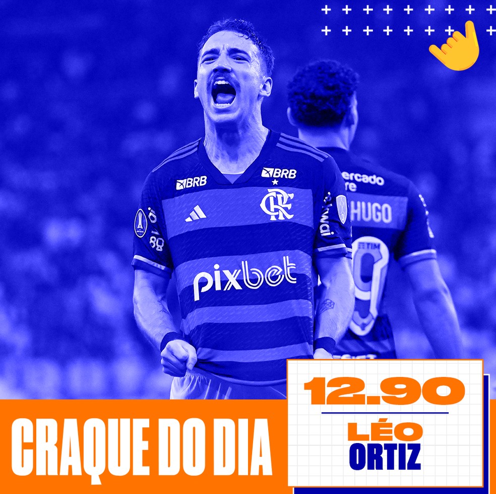 Léo Ortiz foi o maior pontuador da disputa Craque Express com os jogos de quinta (11) da Libertadores — Foto: Infoesporte