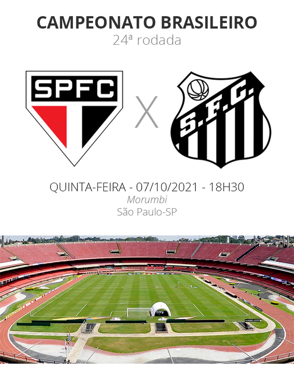São Paulo x Santos: saiba onde assistir ao jogo da Série A do Brasileiro