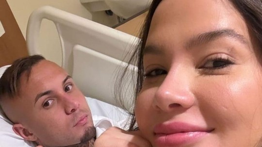 Esposa posta foto de Cebolinha no hospital, e atacante do Flamengo afirma: "Eu voltarei mais forte!"
