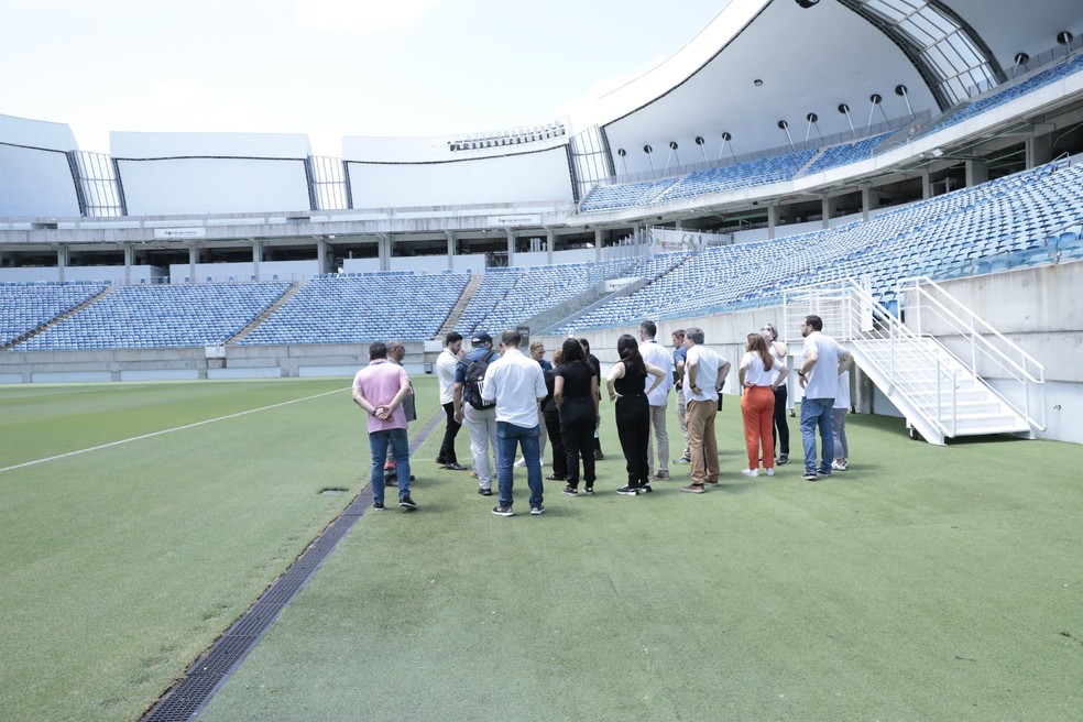 Comitiva da Fifa visita Natal — Foto: Carmen Félix