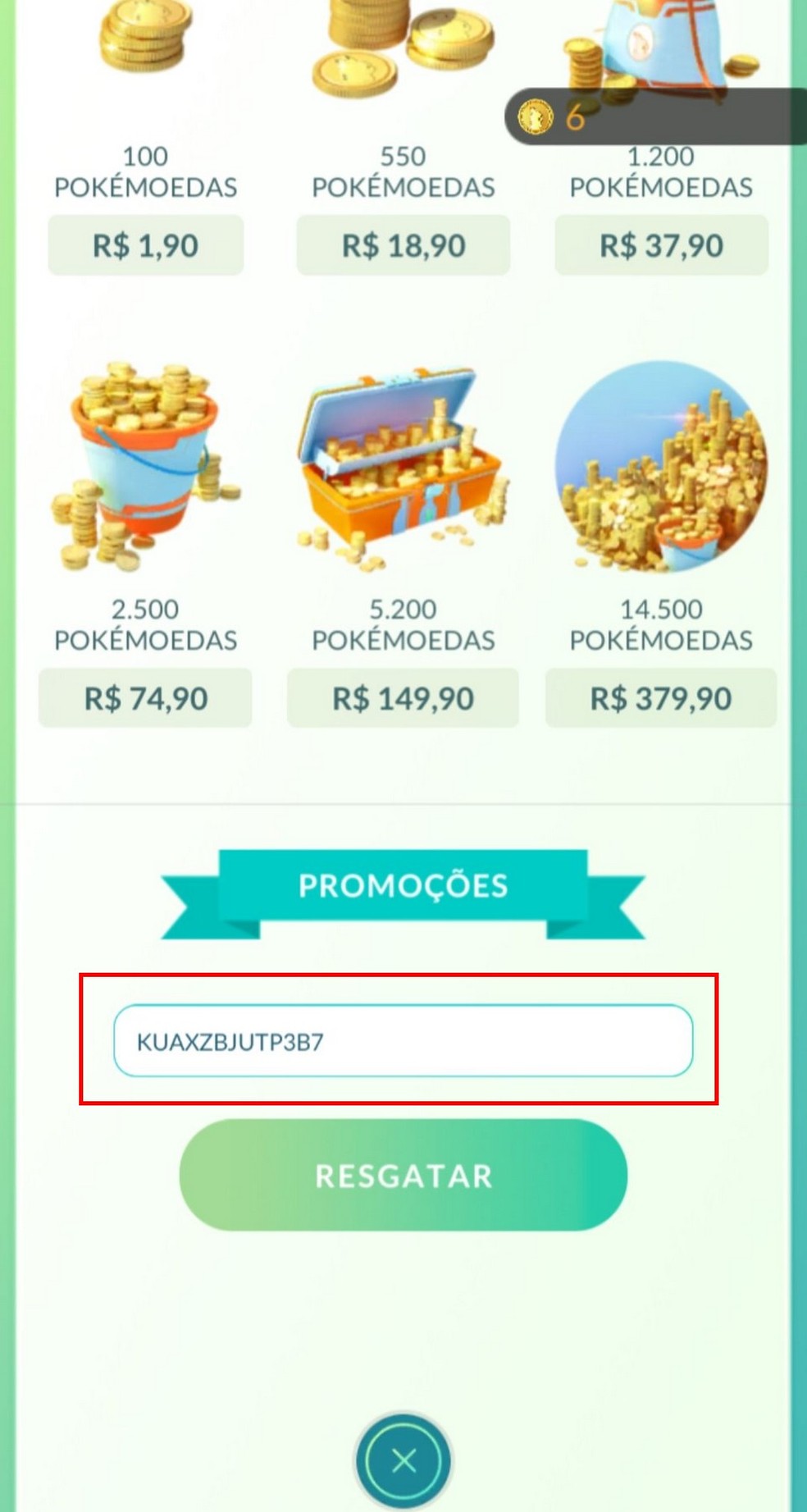 Código para ganhar - PokéPoa - Pokémon Go em Porto Alegre