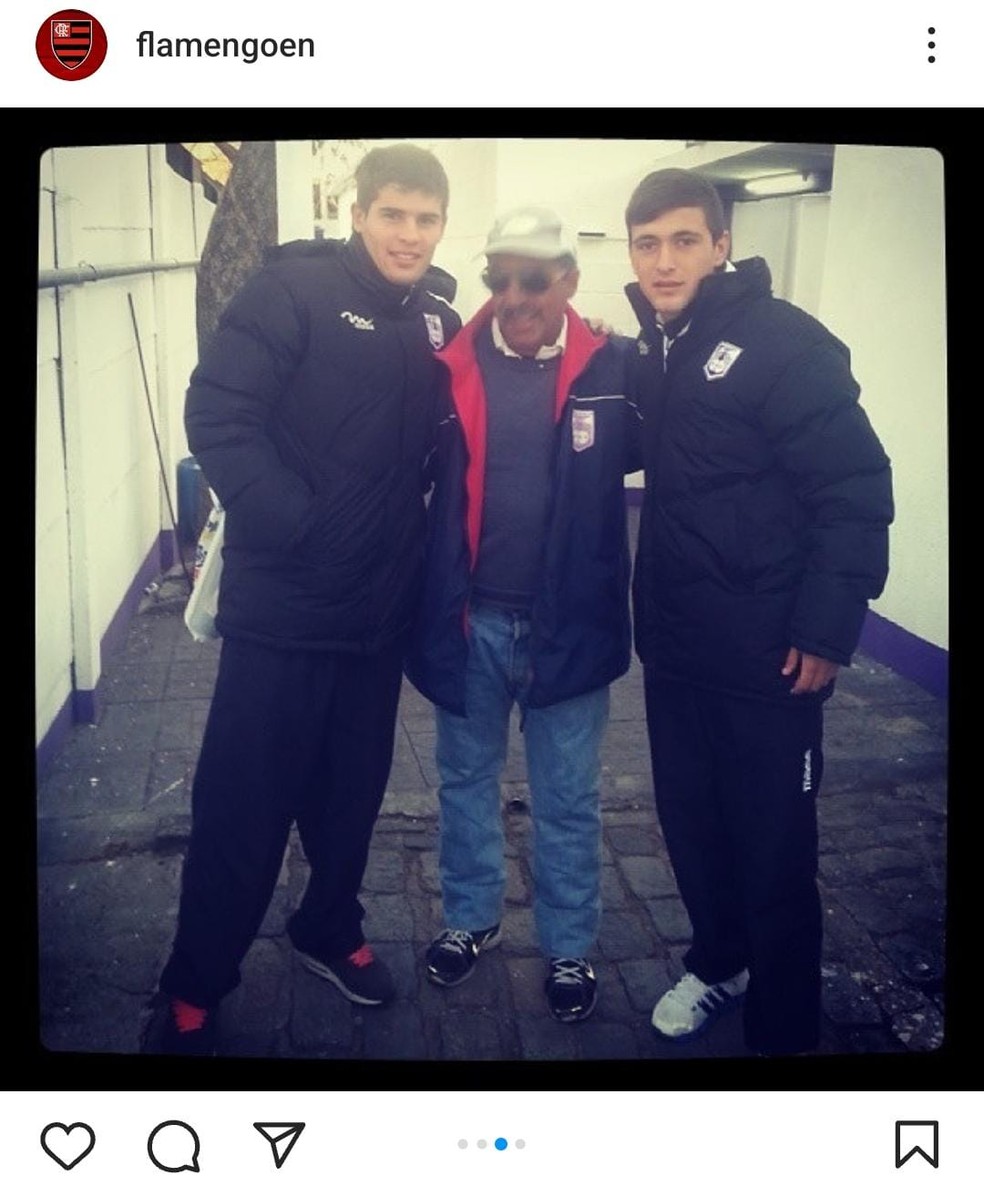 Flamengo posta primeira foto de Arrascaeta no Instagram — Foto: Reprodução