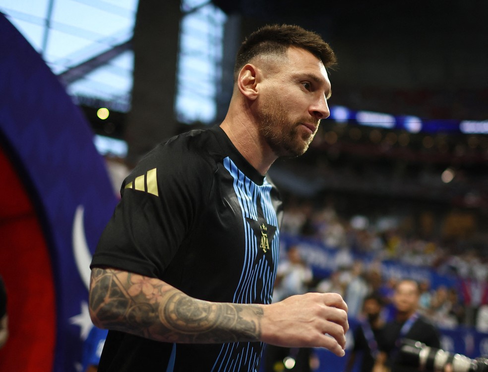 Messi antes de Argentina x Canadá — Foto: REUTERS/Agustin Marcarian