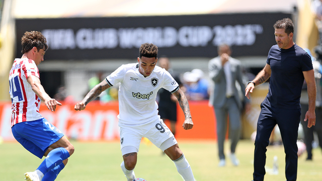 Igor Jesus em Botafogo x Atlético de Madrid