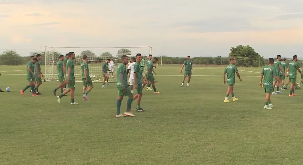 Treino do Sousa na pré-temporada 2024 — Foto: Reprodução / TV Paraíba