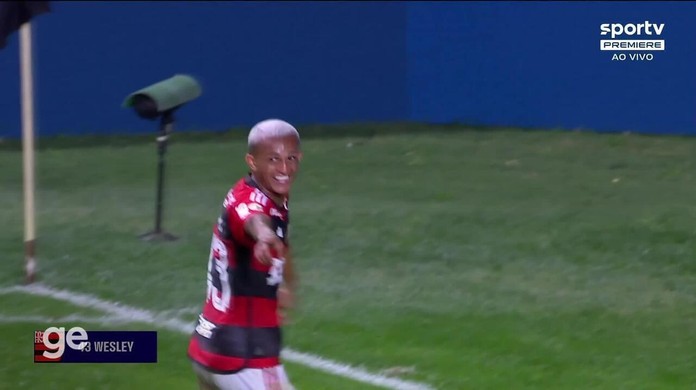 Wesley é eleito o 'Cara da Rodada' após excelente atuação pelo Flamengo