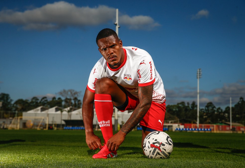 Gustavo Marques, zagueiro do Bragantino  Foto: Ari Ferreira/Red Bull Bragantino
