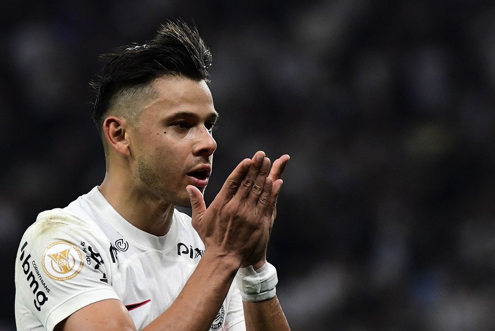 Romero festeja gol em Atlético-MG x Corinthians — Foto: Marcos Ribolli