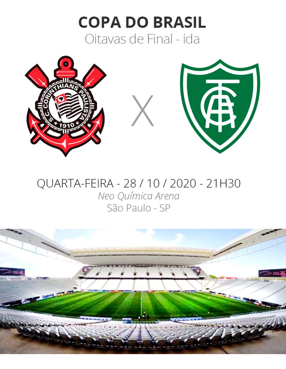 Copa do Brasil: Assista ao vivo e de graça ao jogo São Paulo x Corinthians