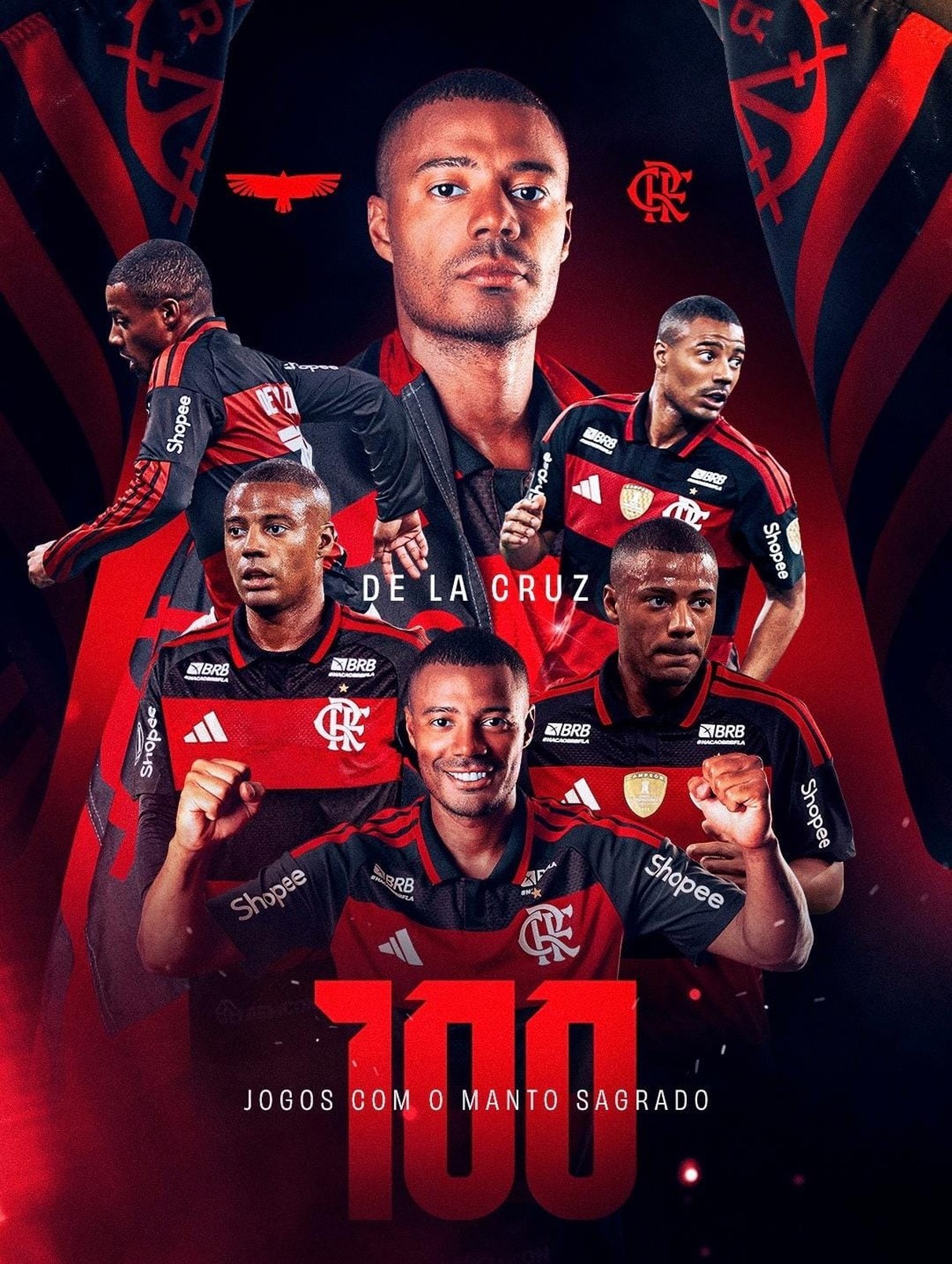 Em sua 3ª temporada no Flamengo, De la Cruz completa 100 jogos em meio a debate por custo-benefício