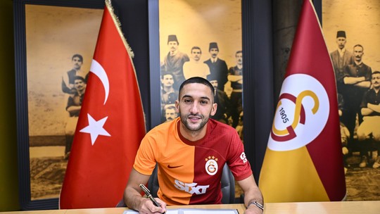 Galatasaray, da Turquia, anuncia a contratação de Ziyech, ex-Chelsea