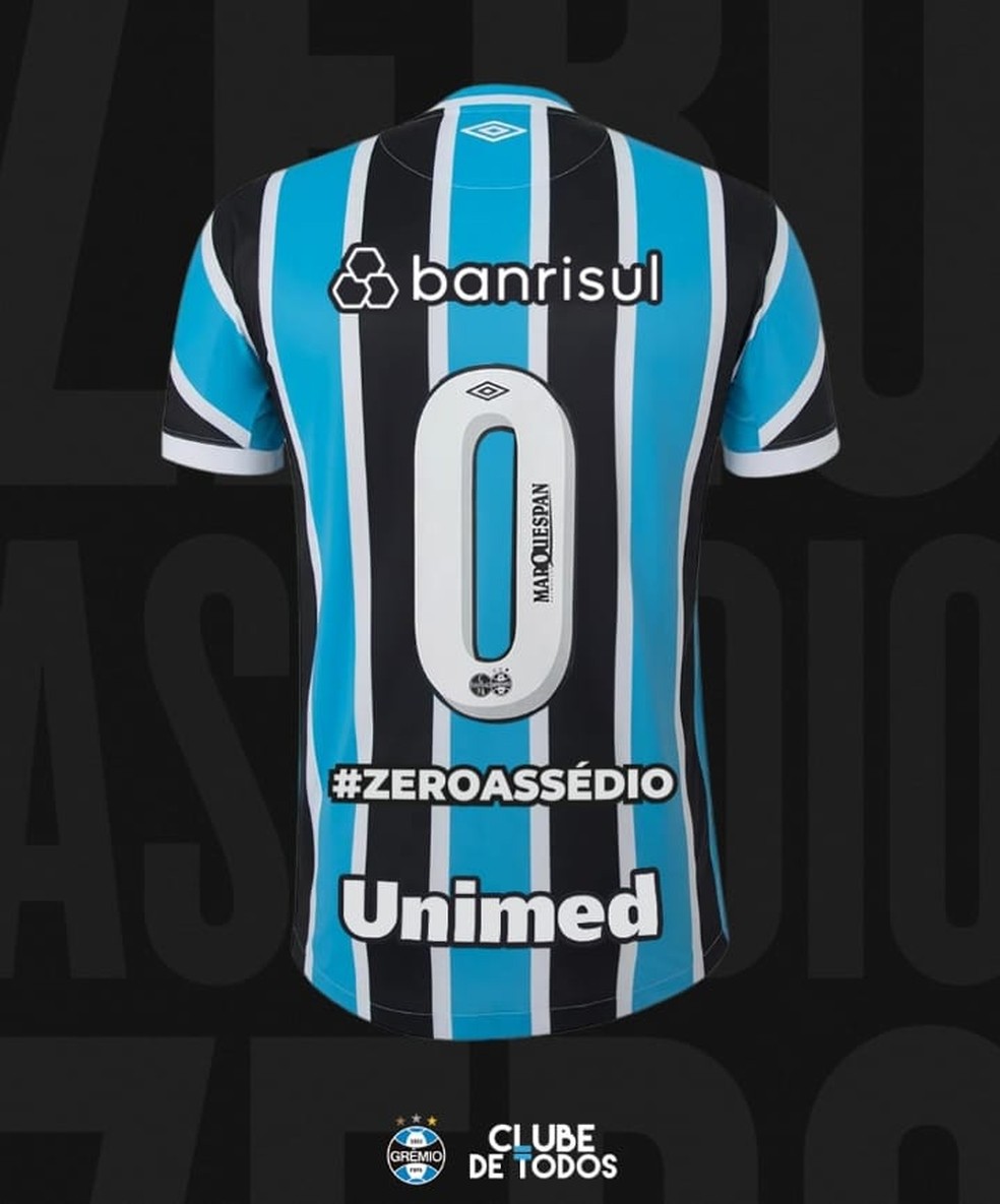 Camisa número 0 do Grêmio — Foto: Divulgação