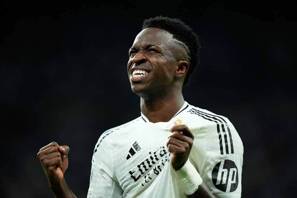 Vinicius Junior está entre os finalistas no prêmio The Best, da Fifa — Foto: Getty Images