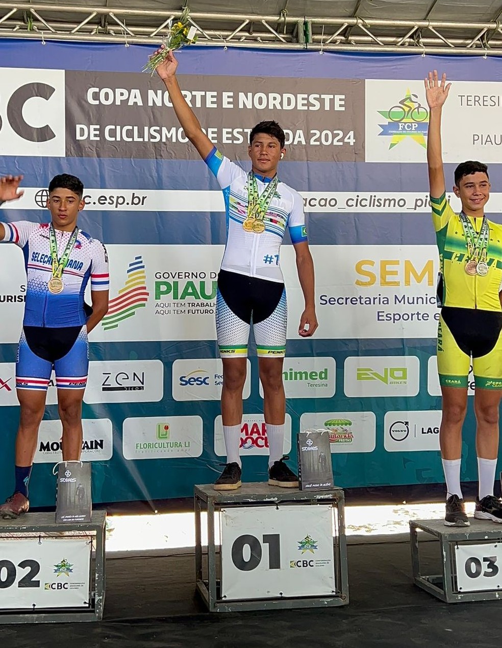 Felipe Souza medalhista de ouro — Foto: redes sociais