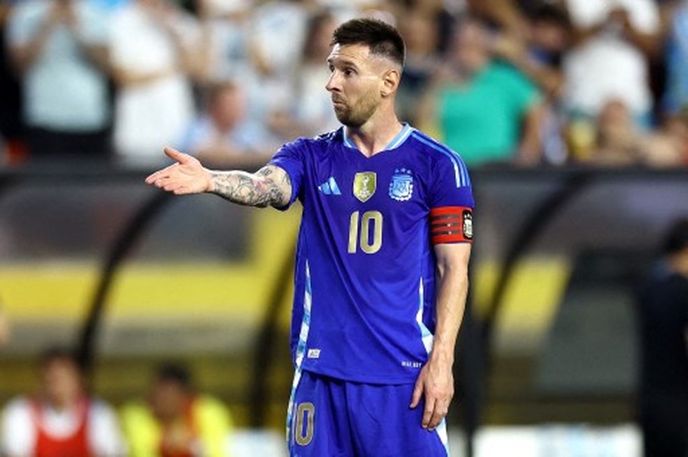Messi, Argentina x Guatemala — Foto: Getty Images / AFP