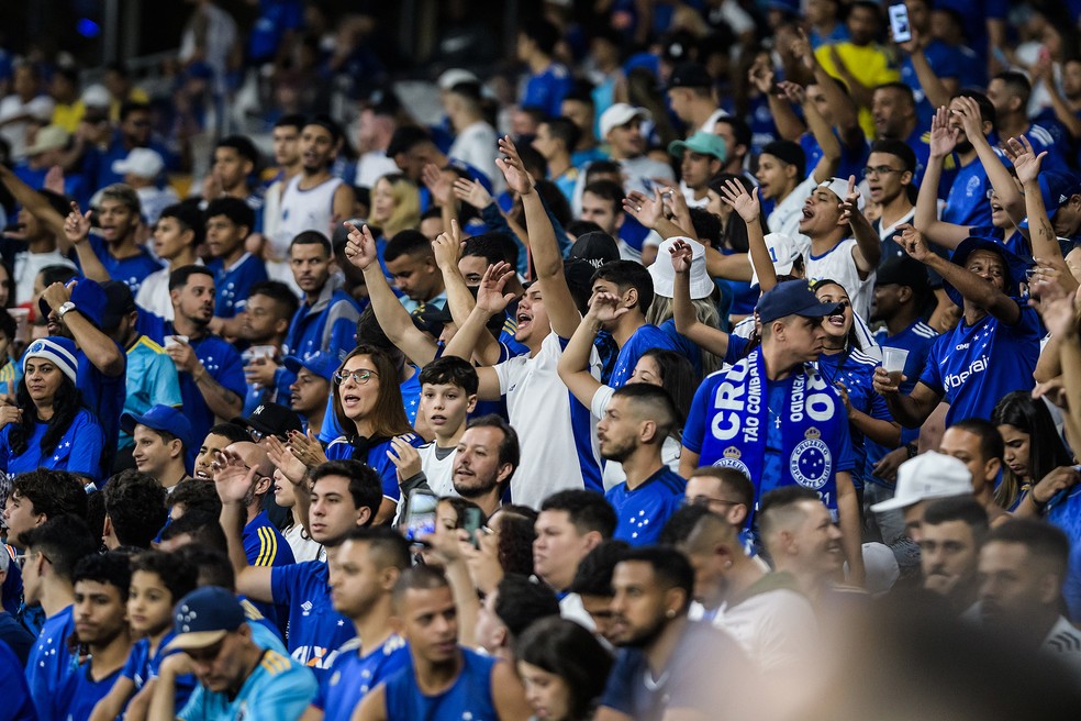 Torcida do Cruzeiro no Mineirão — Foto: Gustavo Aleixo/Cruzeiro