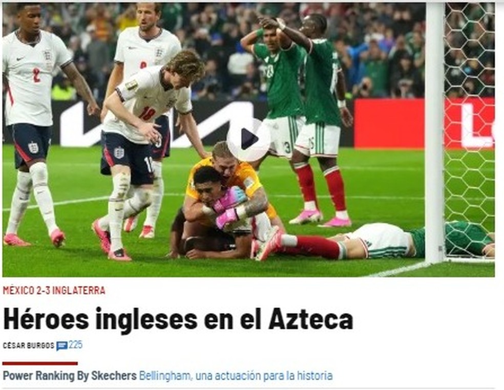 Jude Bellingham em destaque na imprensa internacional